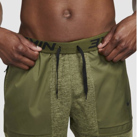 Nike Olive Green Therma-FIT Men's Tapered Fitness Jogger Sweatpants Size XL - Picture 3 of 13